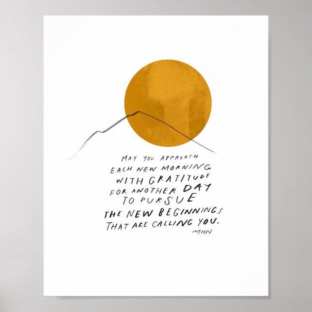 Gratitude Quote - Inspirational Home Office Decor (Front)