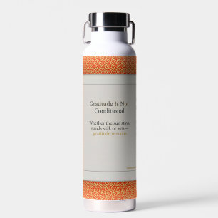 Gratitude Remains: affirmation drinkware Mindful Water Bottle