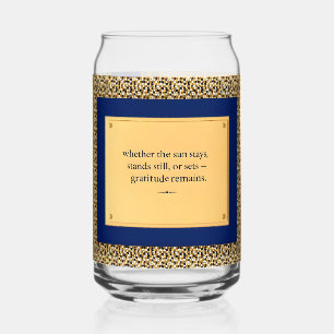 Gratitude Remains: Gratitude Beyond Drinkware Set Can Glass