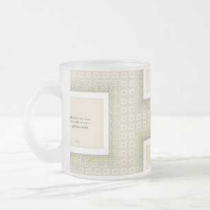 Gratitude Remains™: Love & Presence   Reflective Q Frosted Glass Coffee Mug