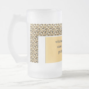 Gratitude Remains: Nice Day Better Night Always Ce Frosted Glass Beer Mug