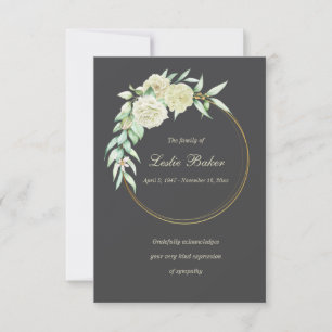 Gratitude Ring Sympathy Thank You Card