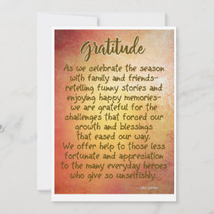 Gratitude Seasonal Card