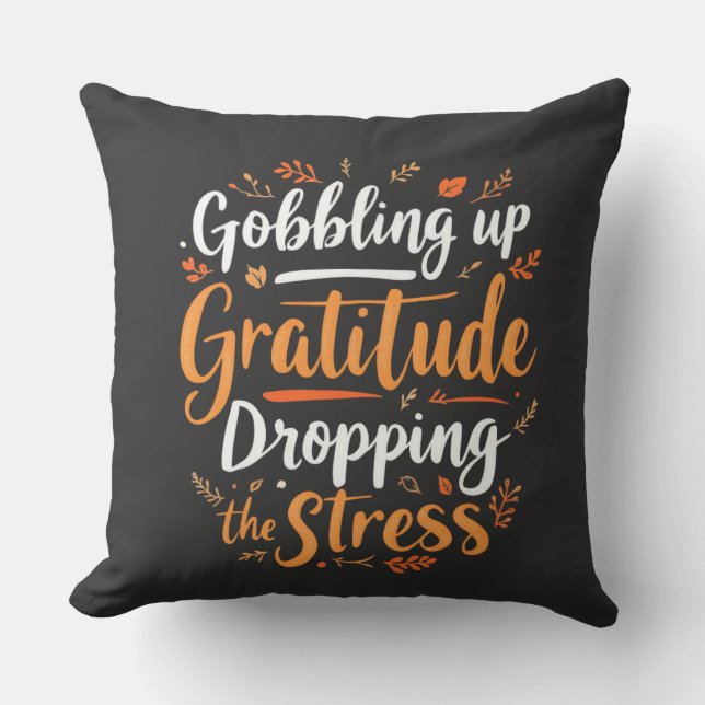 Gratitude & Stress Relief  Cushion (Front)