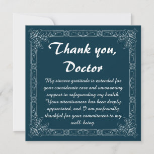 Gratitude Thank You Card for Doctors ..