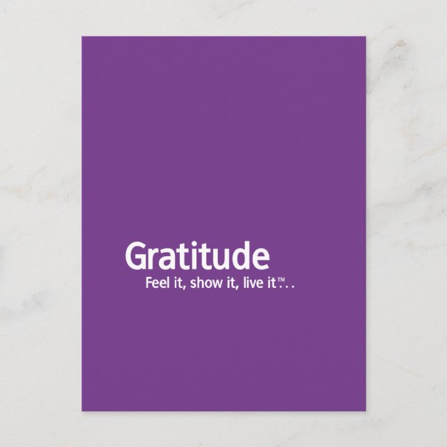 Gratitude - Thought Shapers™ Postcard (Front)