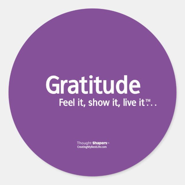 Gratitude Thought Shapers™ Stickers (Front)