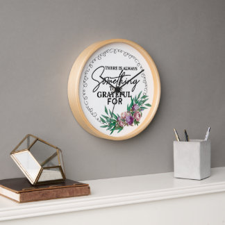 Gratitude Vibe Wall Clock