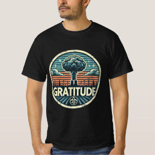 Gratitude: Vintage Nuclear Power Plant Graphic T-Shirt