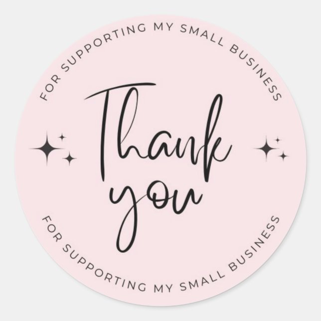 GratitudeGlow: Personalised Thank You Stickers (Front)