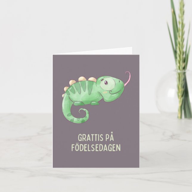 Grattis på födelsedagen, Swedish birthday  Card (Front)