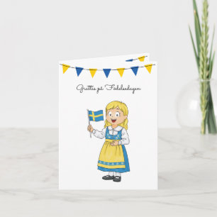 Grattis på Födelsedagen Swedish Birthday Card