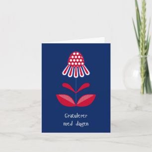 Gratulerer med dagen, Norwegian birthday  Card