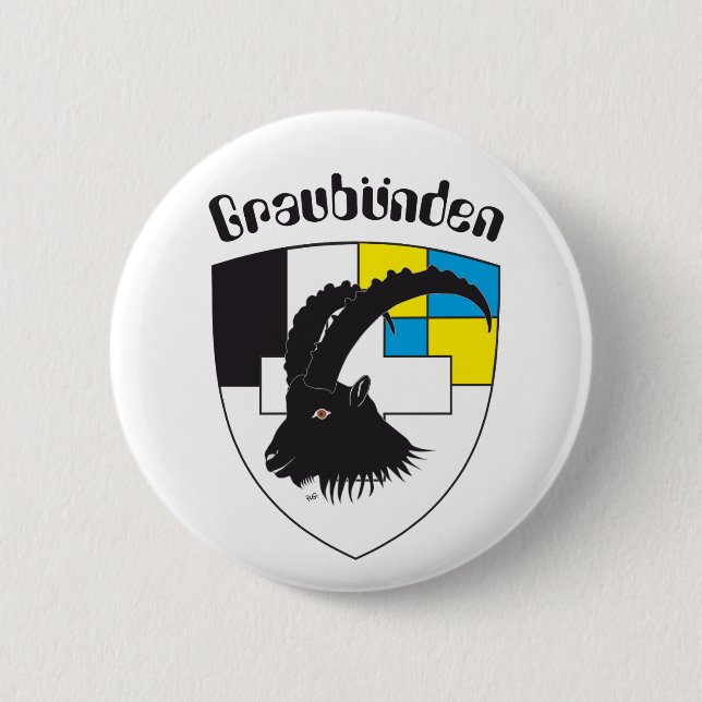 Graubuenden Schweiz Button (Front)