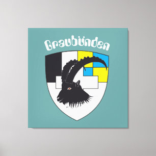 Graubünden Grigioni Grischun Leinwand Canvas Print