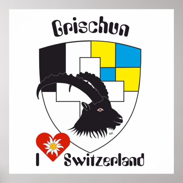 Graubünden Grigioni Grischun Poster (Front)