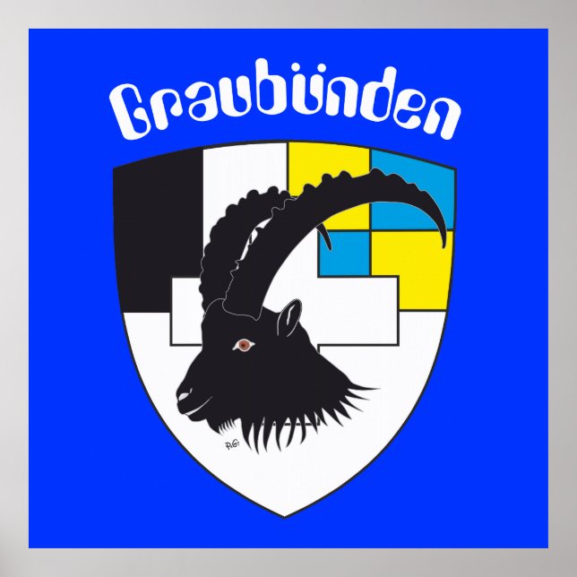 Graubünden Grigioni Grischun Poster (Front)