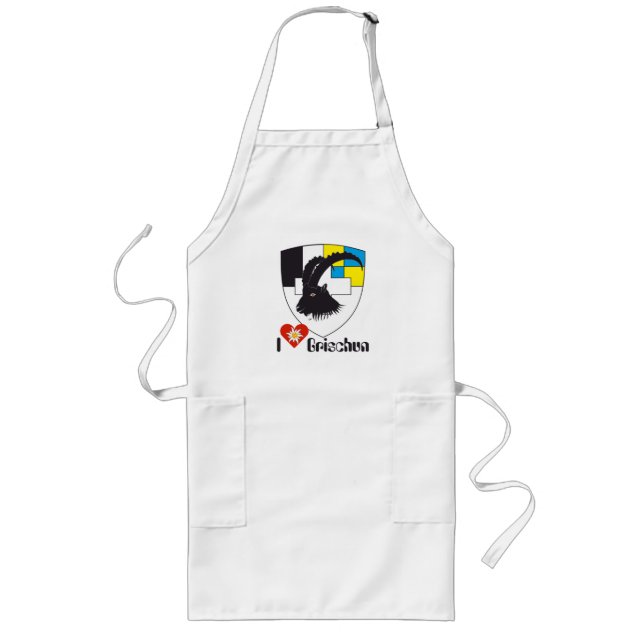 Graubünden Grischun Grigioni Schürze Long Apron (Front)