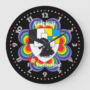 Graubünden Grischun Grigioni Switzerland Large Clock