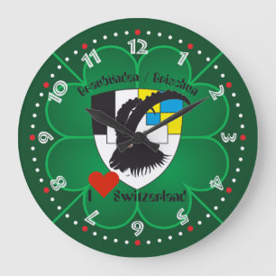 Graubünden Grischun Grigioni Switzerland Svizra Large Clock