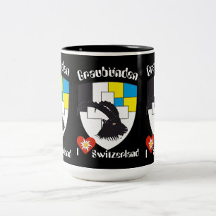 Graubünden Grischun Grigioni Tasis education tour Two-Tone Coffee Mug