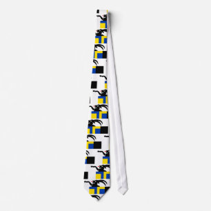Graubunden, Switzerland flag Tie