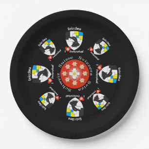 Graubünden Switzerland Paper Plate