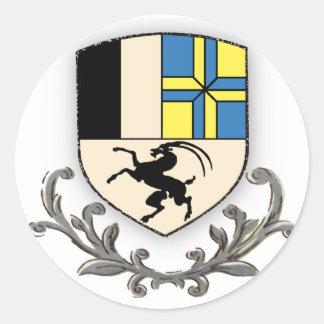 Graubunden wScroll Classic Round Sticker