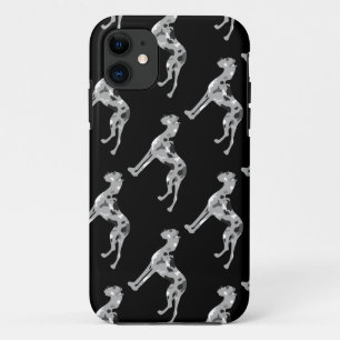 Grautiger Doggensilhouette iPhone 11 Case
