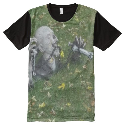 Image of grave breaking zombie All-over Print T-shirt