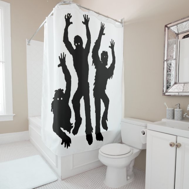 Grave Crawlers Shower Curtain (In Situ)
