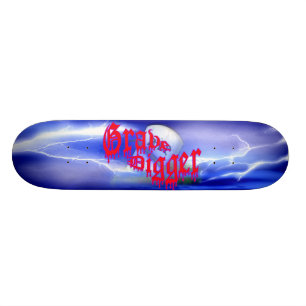 Grave Digger Custom Skateboard