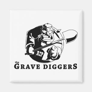 grave diggers logo magnet