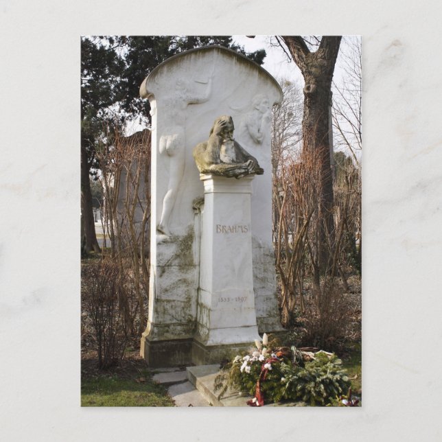 Grave Of Johannes Brahms Postcard (Front)