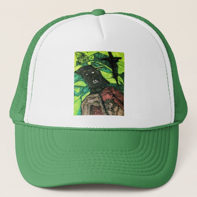 grave robber ink trucker hat (Front)