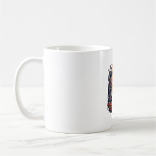 Grave Yard Gains Skeleton Lifting Barbell Hallowee Coffee Mug
