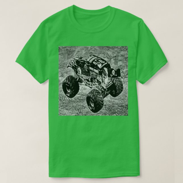 Gravedigger Black and White T-Shirt (Design Front)