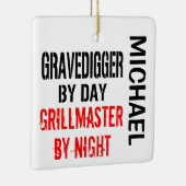Gravedigger Grillmaster CUSTOM Ceramic Ornament (Right)