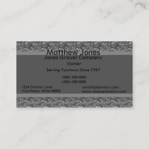 Gravel Business Card