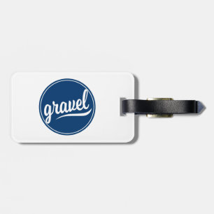 Gravel Cycling Blue Logo Luggage Tag