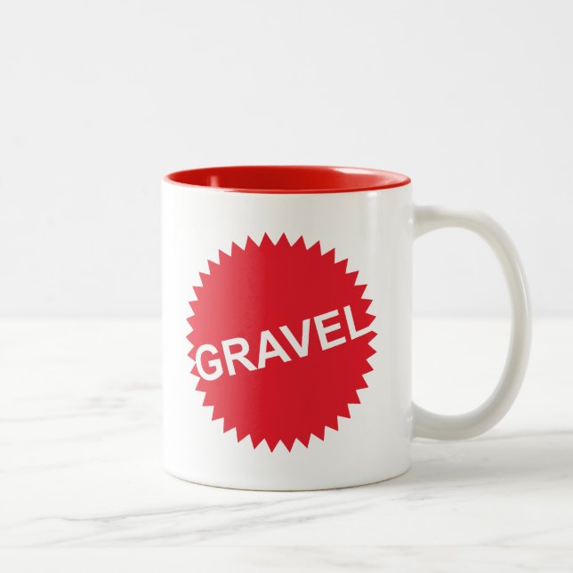 Gravel Cycling Red Logo Two-Tone Coffee Mug (Right)