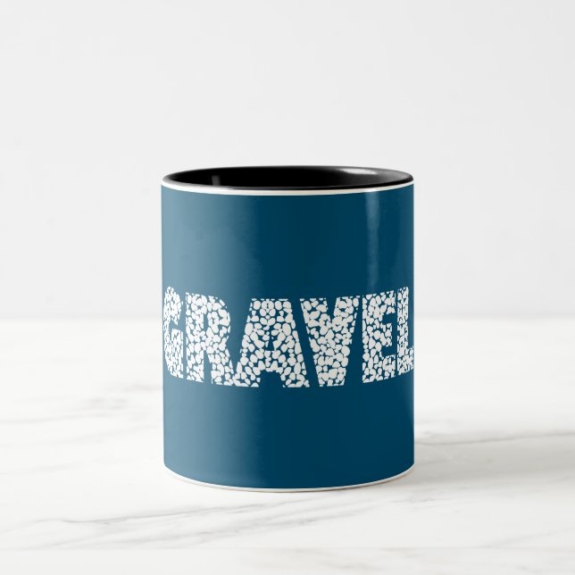 Gravel Cycling Two-Tone Coffee Mug (Center)