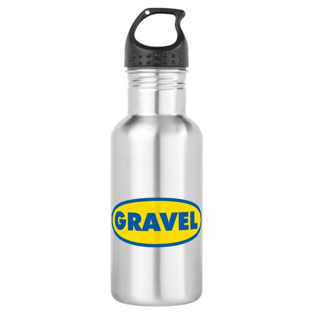 Gravel Cycling Yellow Logo 532 Ml Water Bottle (Front)