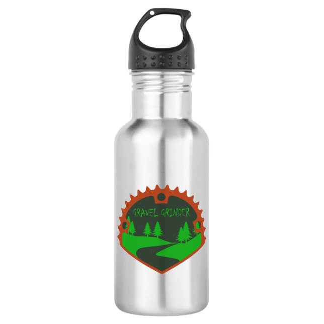 Gravel Grinder 532 Ml Water Bottle (Front)