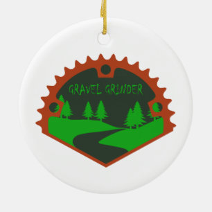 Gravel Grinder Ceramic Tree Decoration
