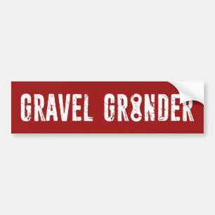 Gravel Grinder Chain Link Bumper Sticker
