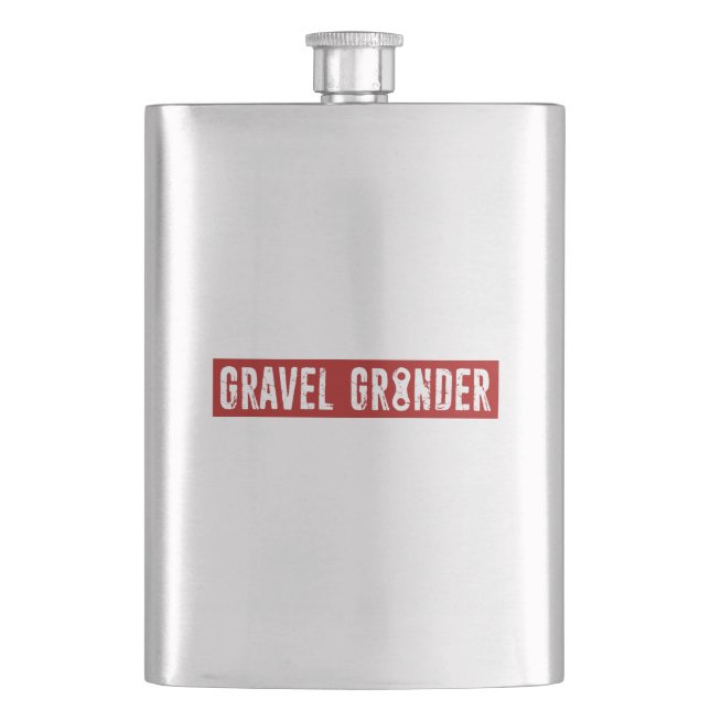 Gravel Grinder Chain Link Hip Flask (Front)