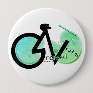 Gravel Nuts 10 Cm Round Badge