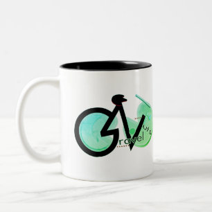 Gravel Nuts Two-Tone Coffee Mug