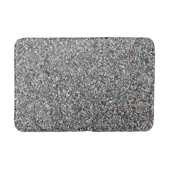 Gravel rocks pattern bath mat (Front)
